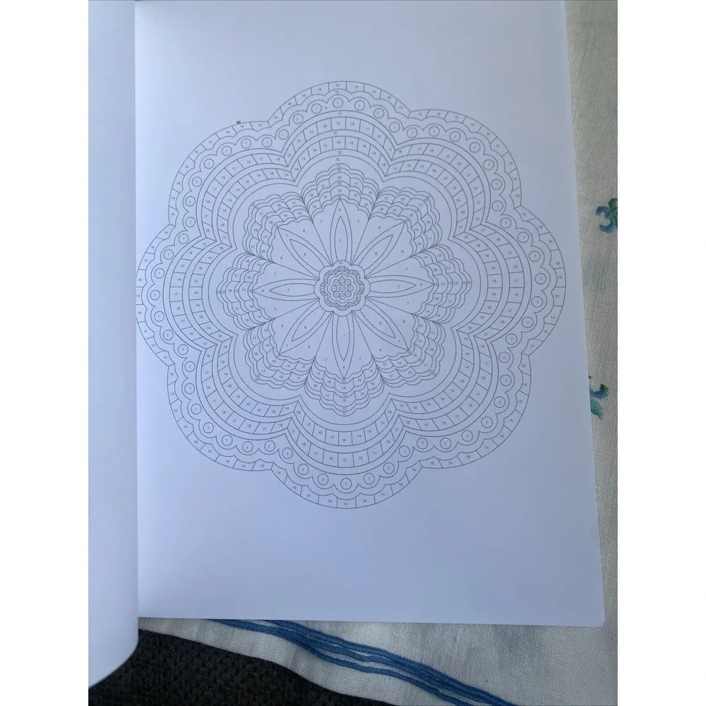 Creative‎ Haven Mandalas Color by Number Coloring Book (Paperback or Softback)
